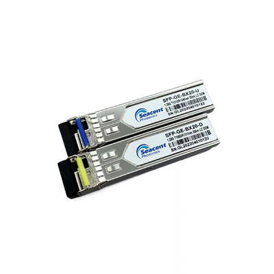 1.25Gb/S 양성 지향성인 송수신기는 LC / SC 1550nm Tx 1310nm Rx 20Km SFP 송수신기를 선발합니다