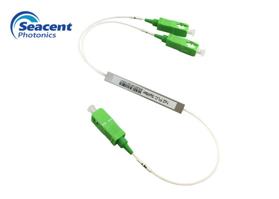 SC APC 연결기와 PLC 평면 도파로 분배기 1x2 타입