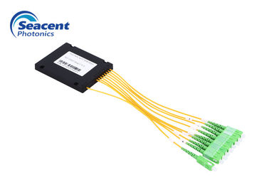 수동형 광 가입자망을 위한 2.00 밀리미터 1x8 섬유 PLC 분배기 ABS 재질 분배기