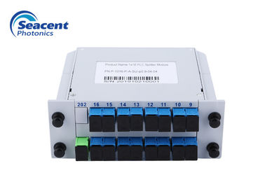 콤팩트 디자인 0.9 밀리미터 0.5m 1x16 Plc 분배기 플러그인 FTTH 섬유 분배기