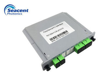 콤팩트 디자인 7.8dB는 수동형 광 가입자망을 위해 PLC 분배기 2x4를 카셋트에 녹음합니다
