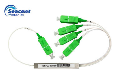SC/APC 연결관 낮은 삽입 손실을 가진 소형 유형 1x4 광섬유 Plc 쪼개는 도구