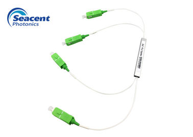 FTTH FTTB FTTX PON을 위한 마이크로 유형 1x2 광섬유 PLC 분배기 SC APC